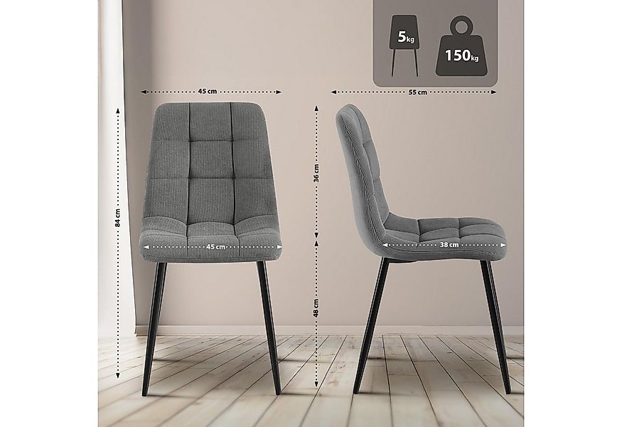 CLP Esszimmerstuhl Tilde, mit Rückenlehne, Metallgestell, bis 150 kg günstig online kaufen