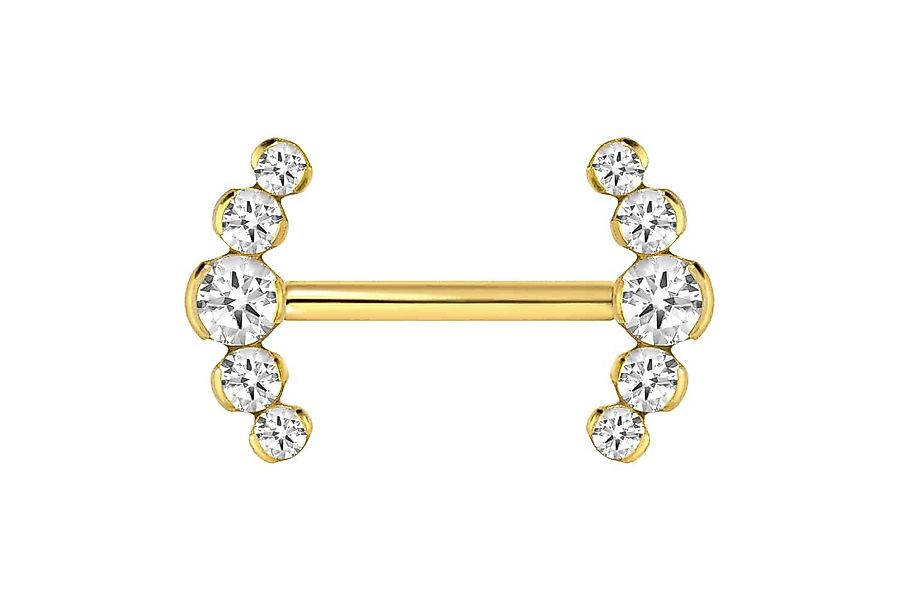 PIERCINGLINE Brustwarzenpiercing Titan Barbell mit Push günstig online kaufen