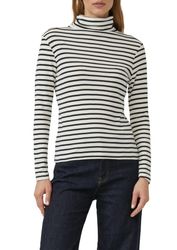 s.Oliver Rollkragenshirt mit Streifen Muster günstig online kaufen