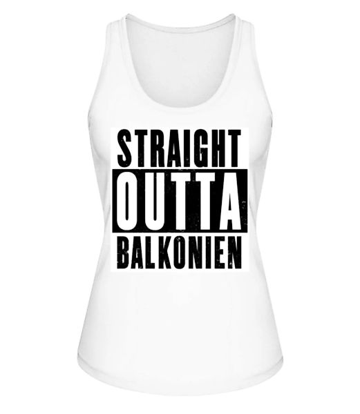 Straight Outta Balkonien · Frauen Bio Tank-Top Stanley Stella günstig online kaufen