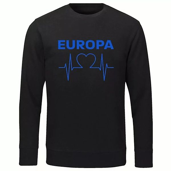multifanshop Sweatshirt Europa - Herzschlag - Pullover günstig online kaufen