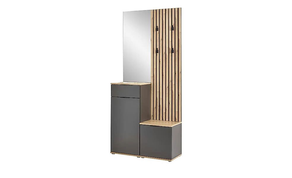 HBZ Kompaktgarderobe "Simple mit Spiegel, Flurgarderobe BxHxT 88x195x35 cm" günstig online kaufen