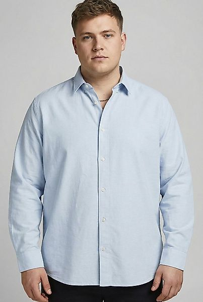 Jack & Jones PlusSize Langarmhemd JJEBREEZE LINEN BLEND SHIRT L/S SN PLS mi günstig online kaufen