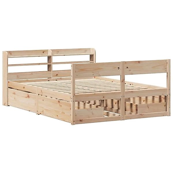 vidaXL Massivholzbett ohne Matratze 120x190 cm Kiefernholz 3307140 günstig online kaufen