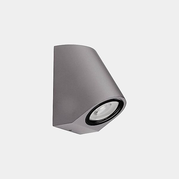 LEDS-C4 Außenwandlampe Bob Inclined, grau, Breite 7 cm, Alu günstig online kaufen