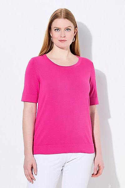 Ulla Popken Strickpullover Twinset-Pullover Rundhals Halbarm Pima Cotton günstig online kaufen
