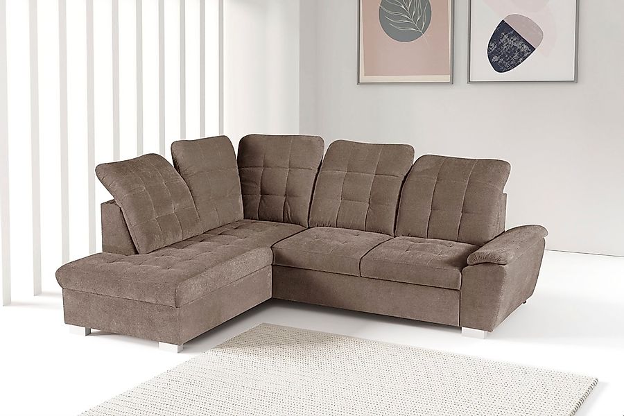 WERK2 Ecksofa "Brindisi, Multifunktion, bequem & komfortabel, Breite 263cm, günstig online kaufen