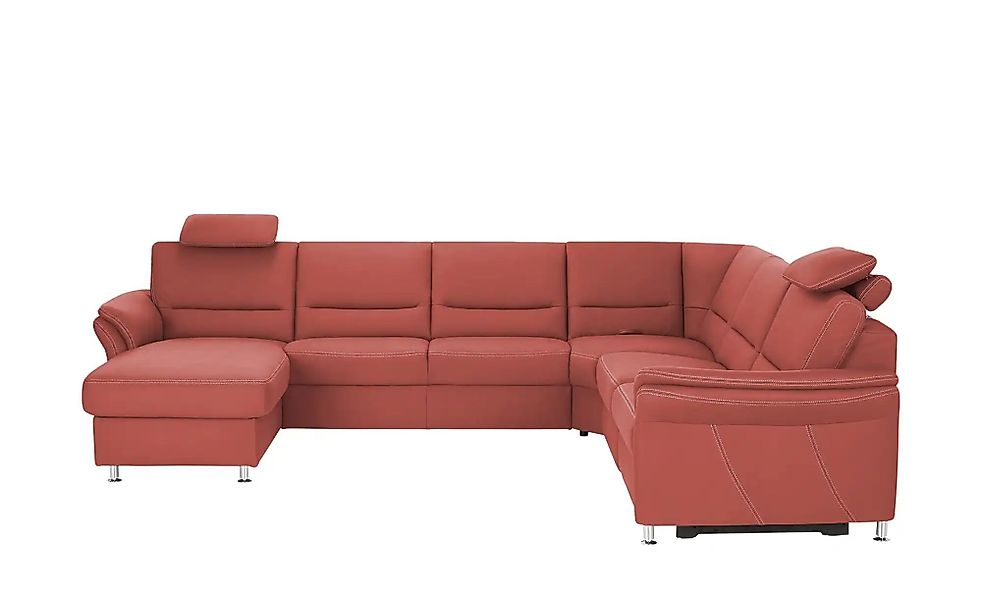 meinSofa Wohnlandschaft   Donald  ¦ rot ¦ Maße (cm): B: 330 H: 89 T: 262.0 günstig online kaufen