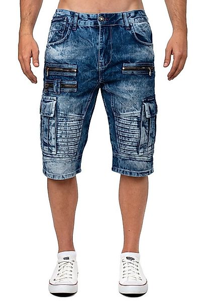 Cipo & Baxx Jeansshorts Herren Regular Fit Kurze Hose Stonewashed BA-CK295 günstig online kaufen