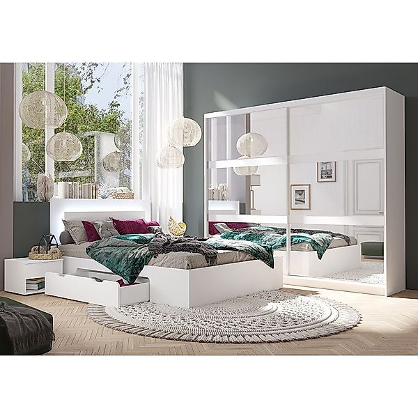 Lomadox Schlafzimmer-Set FAIDO-166, (Spar-Set, 4-tlg., Kommode günstig online kaufen