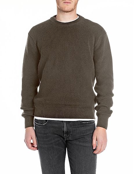Replay Strickpullover mit Rundhals günstig online kaufen