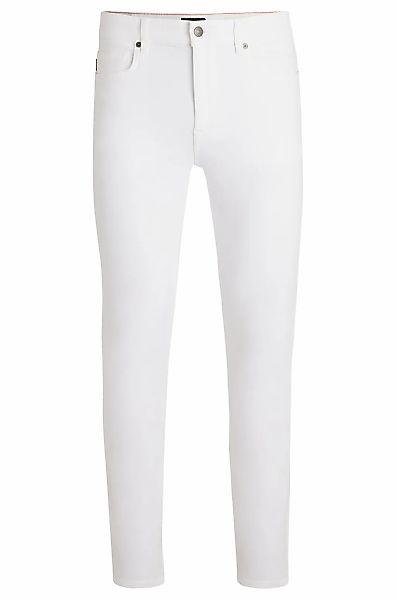 BOSS ORANGE "Delaware" in weißer Optik mit Lederbadge günstig online kaufen