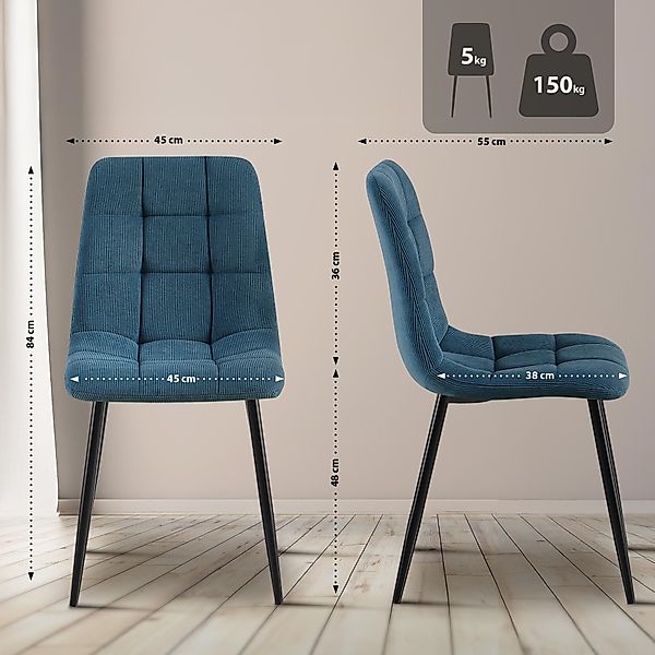 CLP Esszimmerstuhl Tilde (4er Set), mit günstig online kaufen
