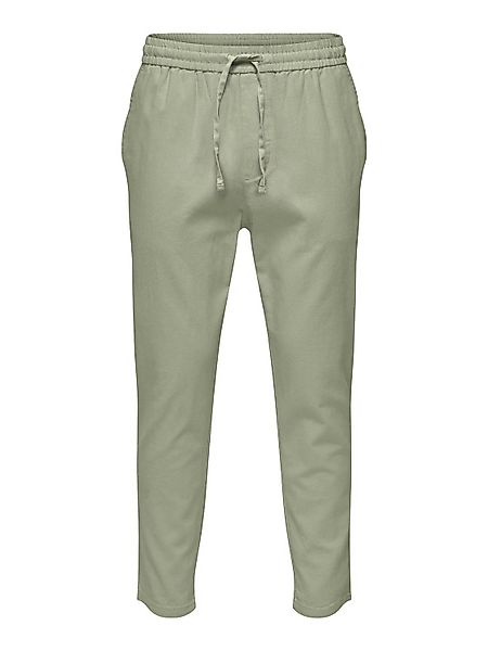 ONLY & SONS Stoffhose Leinen Baumwolle günstig online kaufen