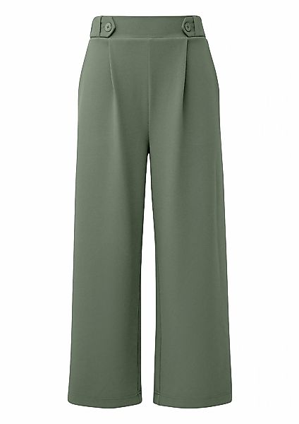QS Culotte Sommerhose mit Knopf-Design am Bund günstig online kaufen
