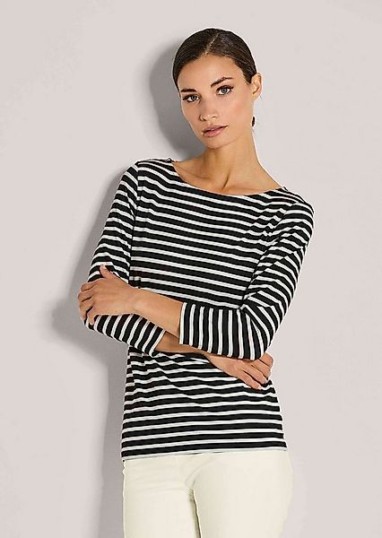 MADELEINE 3/4-Arm-Shirt Ringelshirt mit U-Boot-Ausschnitt, Halbarm Viskoses günstig online kaufen