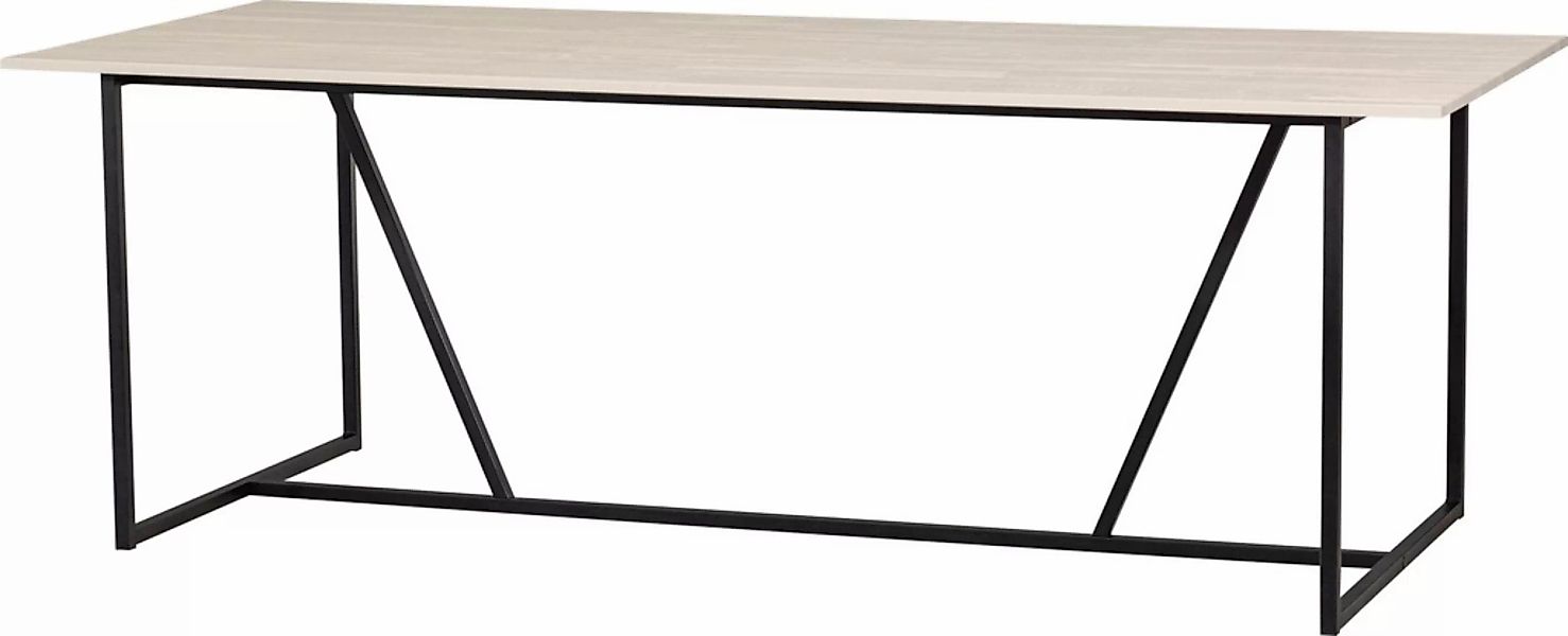 WOOOD Esstisch "Silas", rechteckige Form, Holz teilmassiv, H 75 cm x B 220 günstig online kaufen