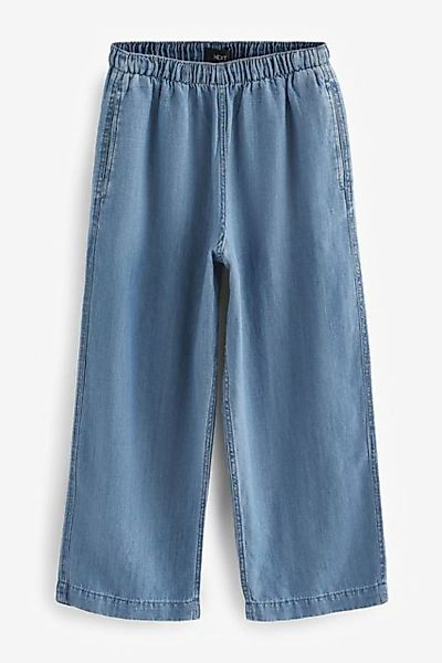 Next Weite Jeans Verkürzte Jeans mit Elastikbund und weitem Bein (1-tlg) günstig online kaufen