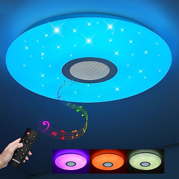JDONG LED Deckenleuchte mit Bluetooth Lautsprecher günstig online kaufen