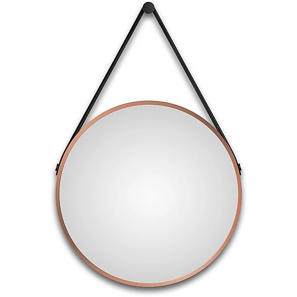 Talos Wandspiegel, dekorativer runder Spiegel mit Aluminiumrahmen, Ø 50 cm günstig online kaufen