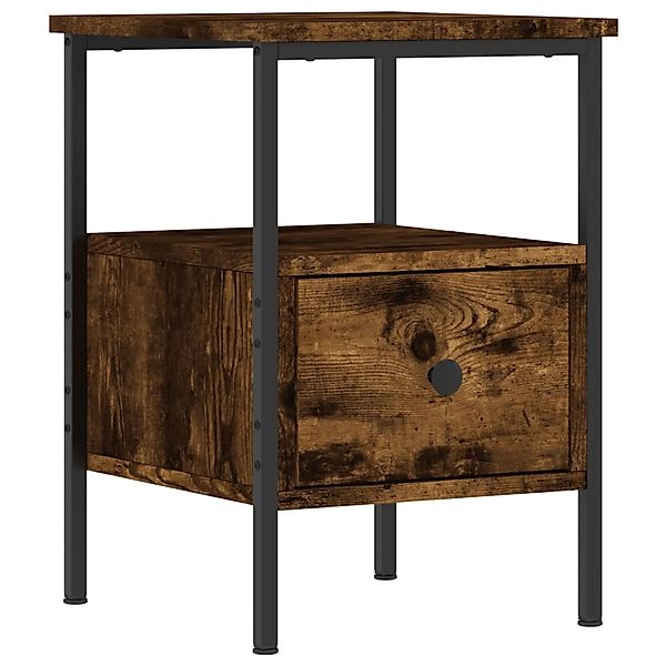 vidaXL Nachttisch Nachttisch Räuchereiche 34x36x50 cm günstig online kaufen