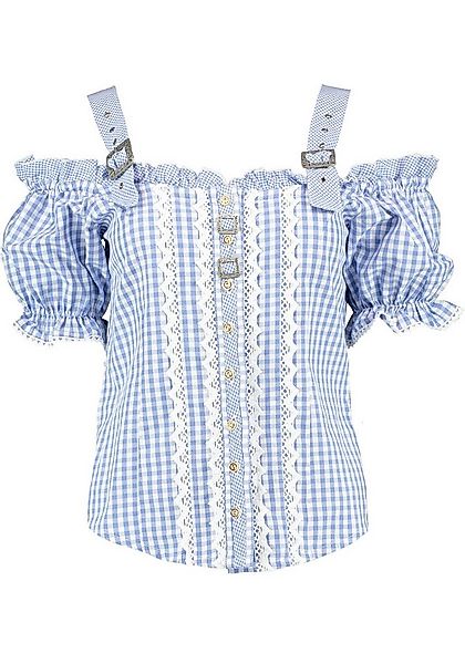 OS Trachten Trachtenbluse Ximira Tailliert, Bluse mit Trägern, Puffärmel, S günstig online kaufen