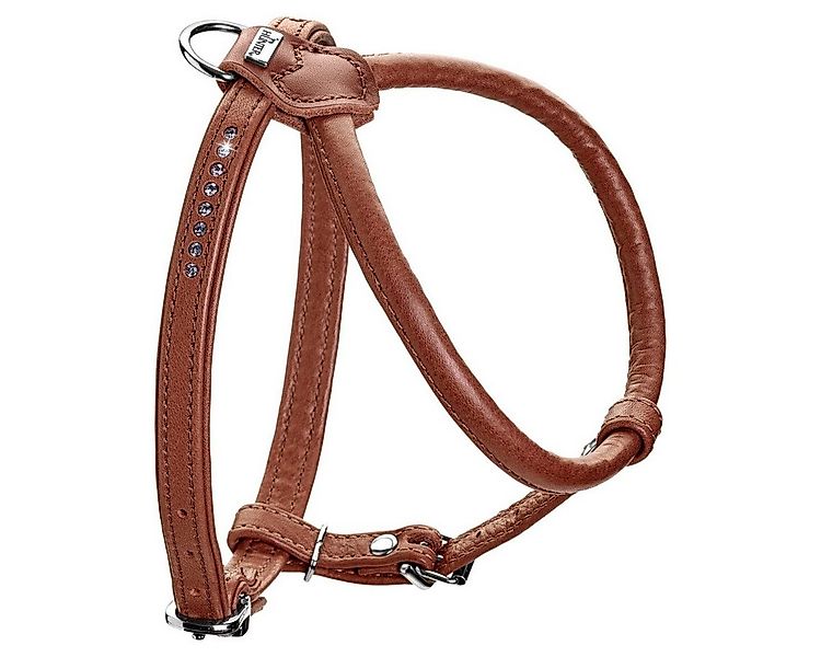 Hunter Tierbedarf Hunde-Geschirr Geschirr Round & Soft Canadian Up cognac günstig online kaufen