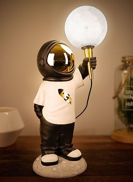 BRUBAKER LED Nachttischlampe Astronauten Tischlampe - 46 cm Weltraum Tischl günstig online kaufen