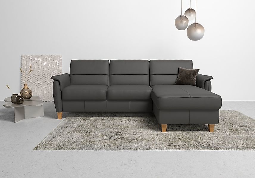Home affaire Ecksofa "Palmera L-Form, B: 244 cm" optional Bettfunktion & Be günstig online kaufen
