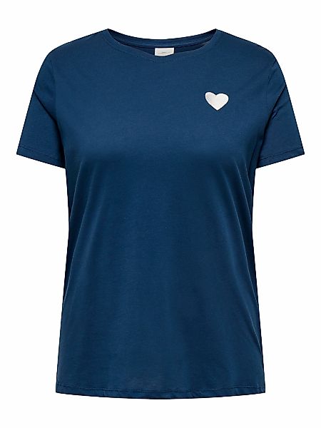 ONLY CARMAKOMA Kurzarmshirt "CARNINNA LIFE S/S O-NECK REG TEE JRS BS" günstig online kaufen