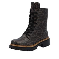 Rieker Schnürboots Schnürstiefelette, Profilsohle, mit kontrastfarbenem günstig online kaufen