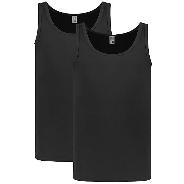 ADAMO Doppelpack Unterhemden aus Baumwolle Farbe schwarz Größe: 8 günstig online kaufen