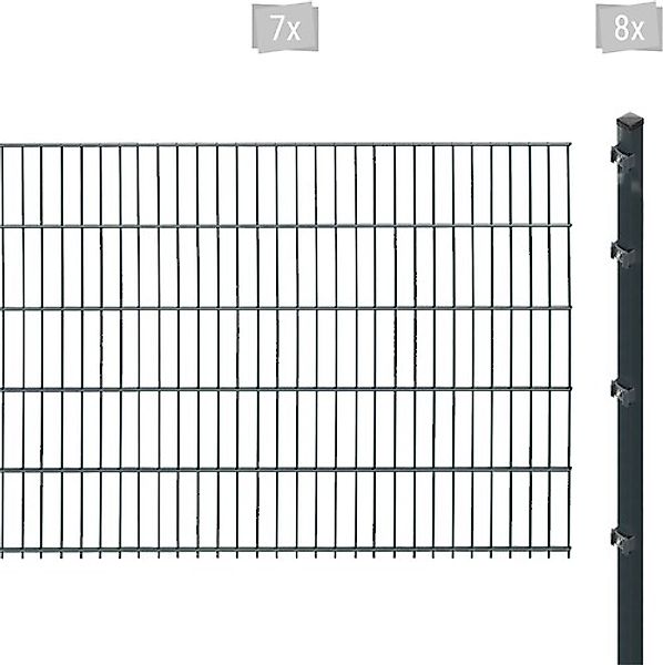 Arvotec Doppelstabmattenzaun »ESSENTIAL 103 zum Einbetonieren« Zaunhöhe 103 günstig online kaufen