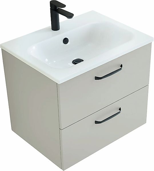 Saphir Badmöbel-Set "Quickset 500, Waschtischunterschrank mit Mineralmarmor günstig online kaufen