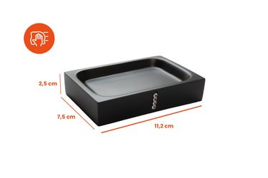 Bagnoxx Seifenspender, (1-tlg), Seifenschale Schwarz - günstig online kaufen