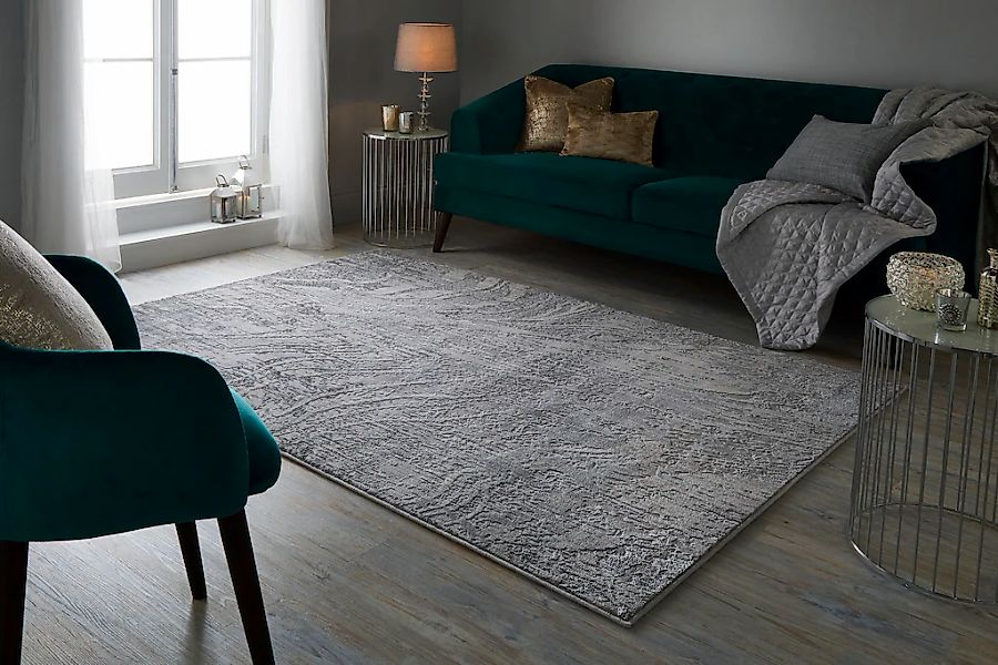 FLAIR RUGS Teppich "Arissa" rechteckig 7 mm Höhe Glanzeffekt, Schrumpf-Garn günstig online kaufen