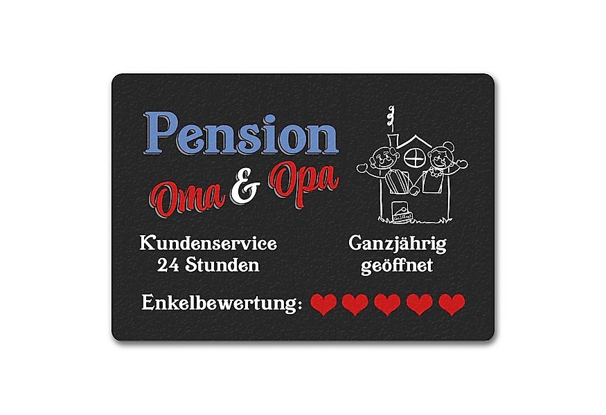 speecheese Fußmatte Pension Oma und Opa Fußmatte in 35x50 cm ohne Rand günstig online kaufen