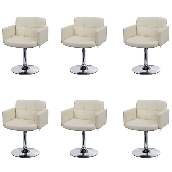 MCW Esszimmerstuhl Houston 6er-Set Creme günstig online kaufen