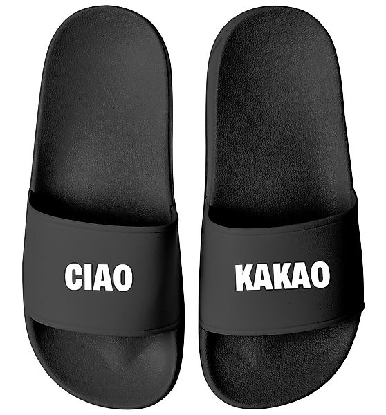 MoonWorks Badeschlappen mit Spruch Ciao Kakao günstig online kaufen