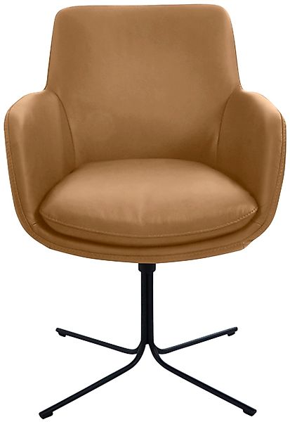 K+W Komfort & Wohnen Drehstuhl "Pego", Leder CLOUD, filigranem 4-Fuß-Gestel günstig online kaufen