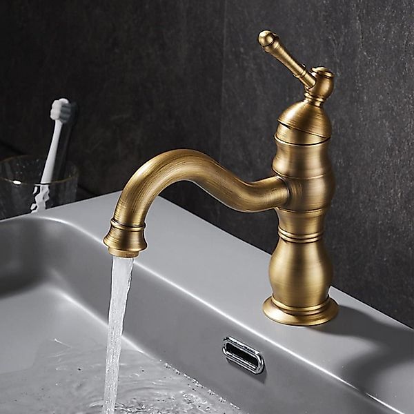 LuxusKollektion Waschtischarmatur Kisimixer Wasserhahn Antik Bronze günstig online kaufen