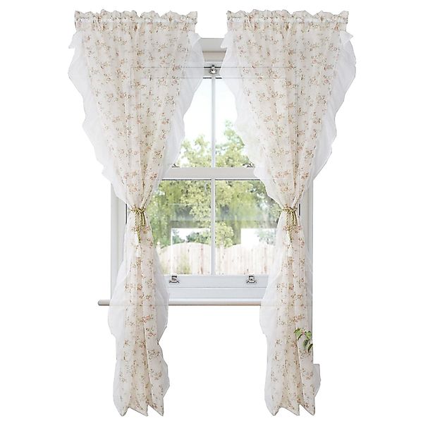 RWEUOQ Gardine Voile Weiß mit Kräuselband günstig online kaufen
