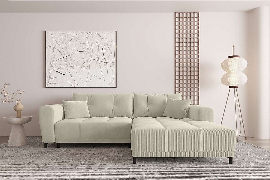 99rooms Ecksofa Massimo, Sofa L-Form, Eckcouch, mit oder ohne Schlaffunktio günstig online kaufen