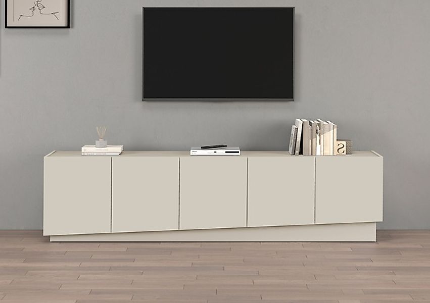 INOSIGN Lowboard »VELA, Höhe 60 cm, Breite 225 cm,Design mit schrägen Türen günstig online kaufen