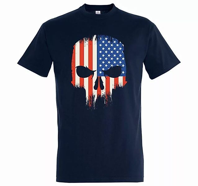 Youth Designz T-Shirt USA Totenkopf Herren Shirt mit trendigem Frontprint günstig online kaufen