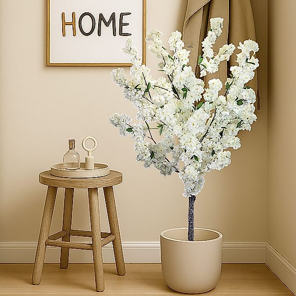 Kunstpflanze Künstlicher Kirschbaum Blüten Baum Kunstbaum günstig online kaufen