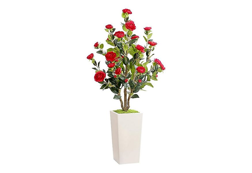 Kunstpflanze 4FT Künstlicher Kamelienbaum Groß Künstliche Pflanzen im Topf, günstig online kaufen