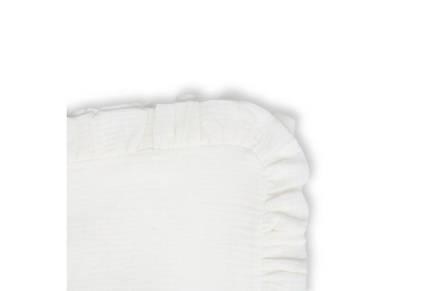 hutch&putch Kissenbezug Musselin Kopfkissenbezug mit Rüschen - 100% Bio Bau günstig online kaufen