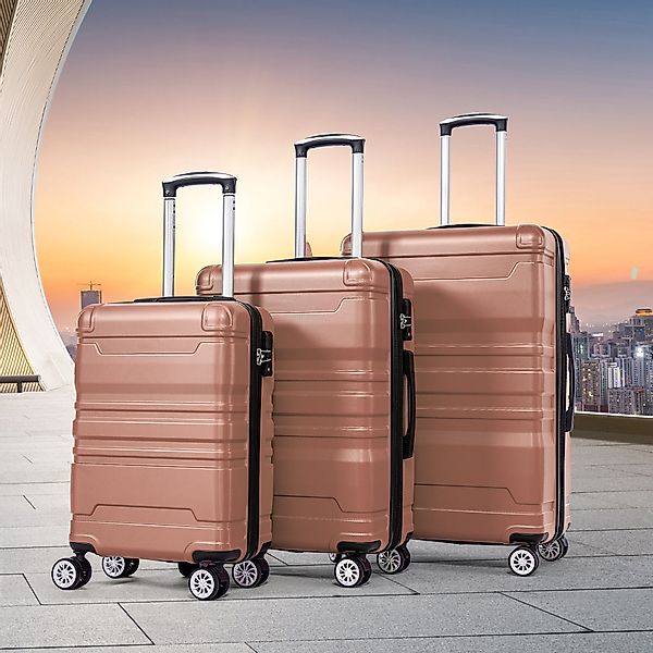 Flieks Hartschalen-Trolley, 4 Rollen, Trolleyset Handgepäck günstig online kaufen