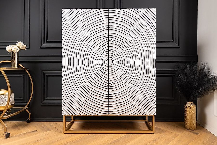 riess-ambiente Highboard ZEN CIRCLES 120cm weiß günstig online kaufen